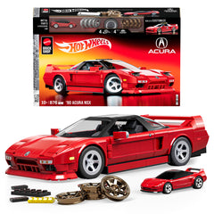 (Sold Out) Mattel Brick Shop Hot Wheels ’90 Acura Nsx Building Toy (876 Pieces), For Collectors